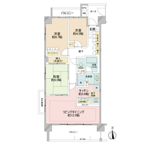 パークホームズ西荻窪の間取り