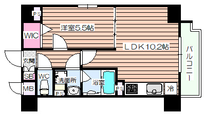 【間取り】 | ノーブルスクエア新町