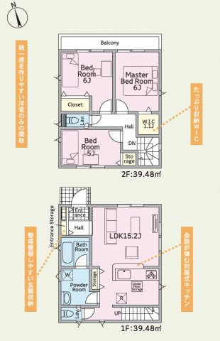 クレイドルガーデン糸満市照屋　第３・２号棟の間取り|３LDK