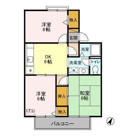【間取り】 | 吉野ハイツ Ⅰ