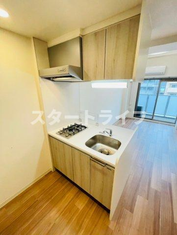 大阪市淀川区東三国６丁目の賃貸マンションのキッチン