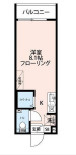 豊島区池袋本町１丁目のアパートの間取り|バスとシャワールームが分かれています。2面採光・角部屋の明るいお部屋です。