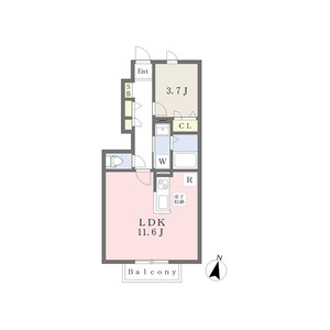 LUX住吉の間取り