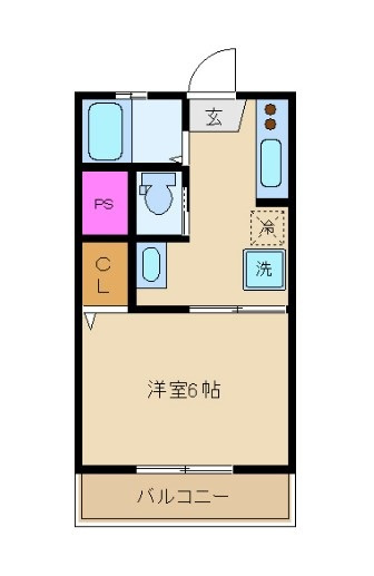 白菊マンションの間取り|間取りです。