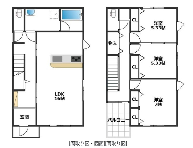 【間取り】 | La　Familia、KAREN