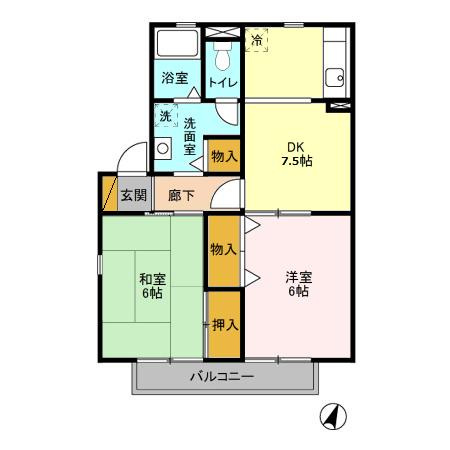 【間取り】 | ルミエール藤崎