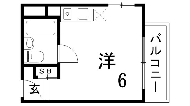 フリックコート三宮の間取り