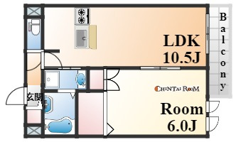 神戸市東灘区御影本町５丁目の賃貸マンションの間取り