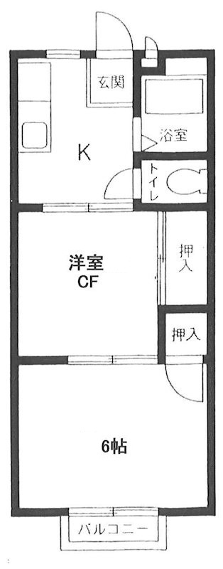 平井ハイツ の間取り|間取りです。