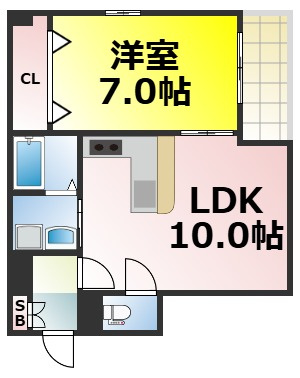 【間取り】 | エクセル道頓堀西 仲介手数料無料