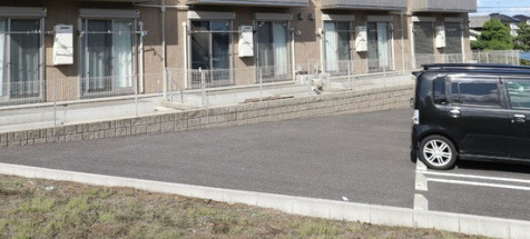 セジュールⅦの駐車場