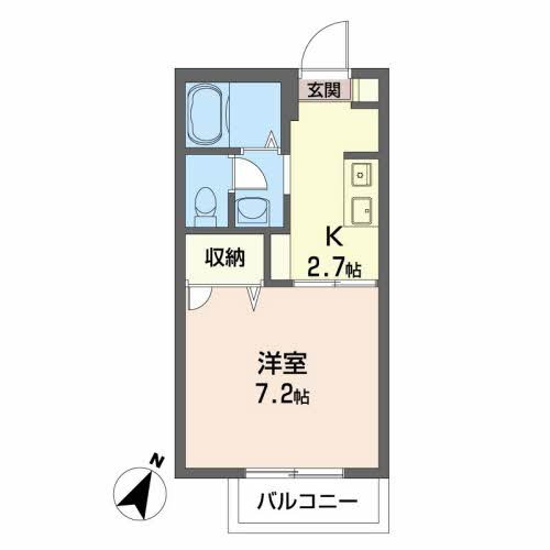 シャーメゾン和 B棟の間取り