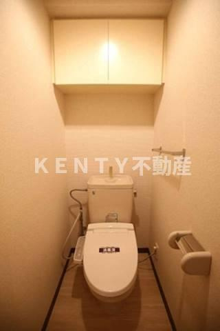 【トイレ】 | 藤和シティホームズ島津山西 | 落ち着いた色調のトイレです