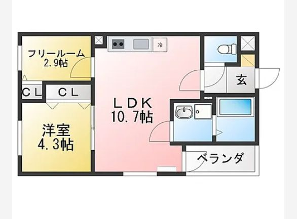 【間取り】 | ａｐａｒｔｍｅｎｔ野萩