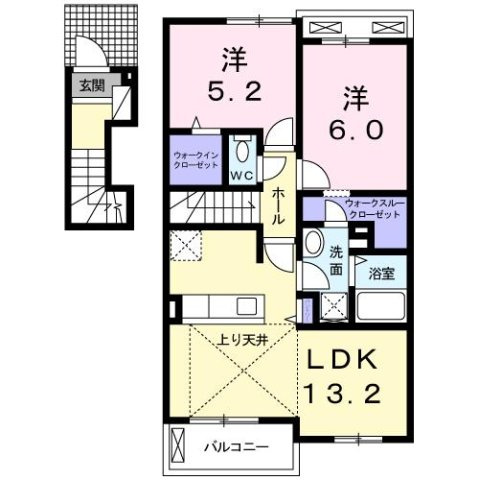 【間取り】 | ブランデュール仰木の里Ⅱ