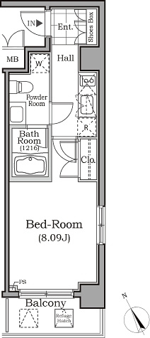 【間取り】 | 新品家具付きマンション用賀8(KaGood東京) | ※間取りと異なる場合は現状を優先します。