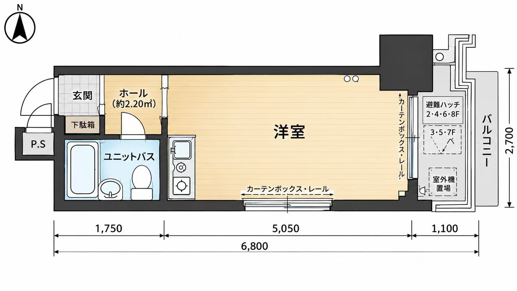 パレ・ドール文京プラザⅠの間取り