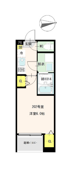 リバーライト梅島の間取り