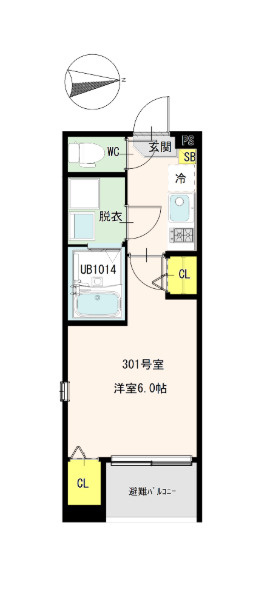 リバーライト梅島の間取り
