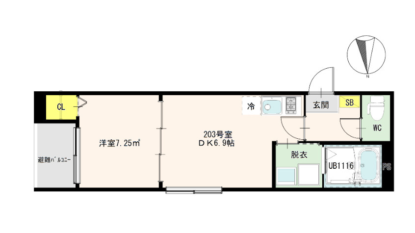 リバーライト梅島の間取り