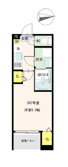リバーライト梅島の間取り