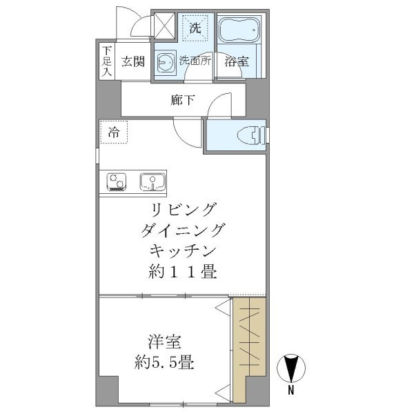 キンブリッジ壬生西院駅前の間取り