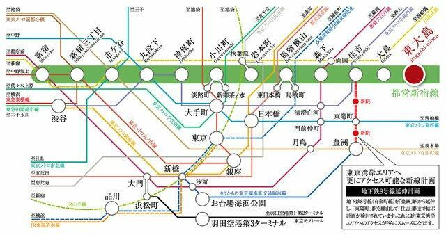 グランド・ガーラ東大島の地図