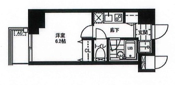 レジディア文京本郷Ⅱの間取り