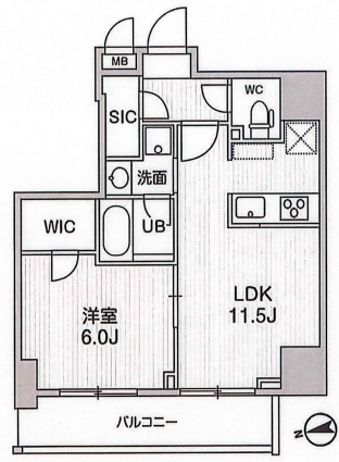 S-RESIDENCE新御徒町chiaroの間取り