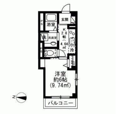 ラ・グロワール新宿(ー)の間取り