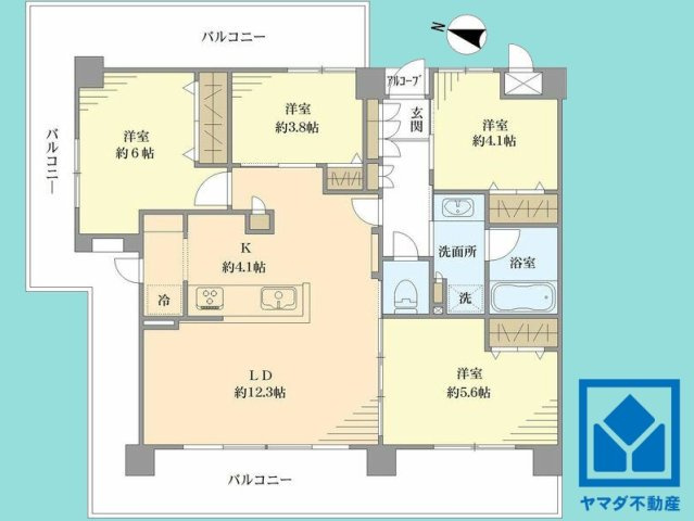 ユニライフ宇治3の間取り