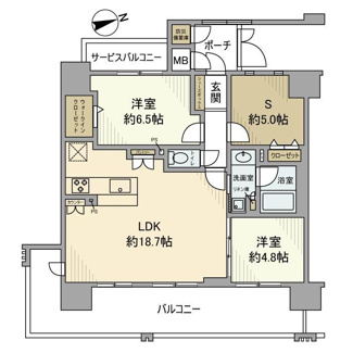 【間取り】 | ミラージュパレス四天王寺夕陽丘