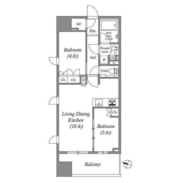 ザ・レジデンス横濱高島町（旧名称 エスタート横濱高島町）の間取り