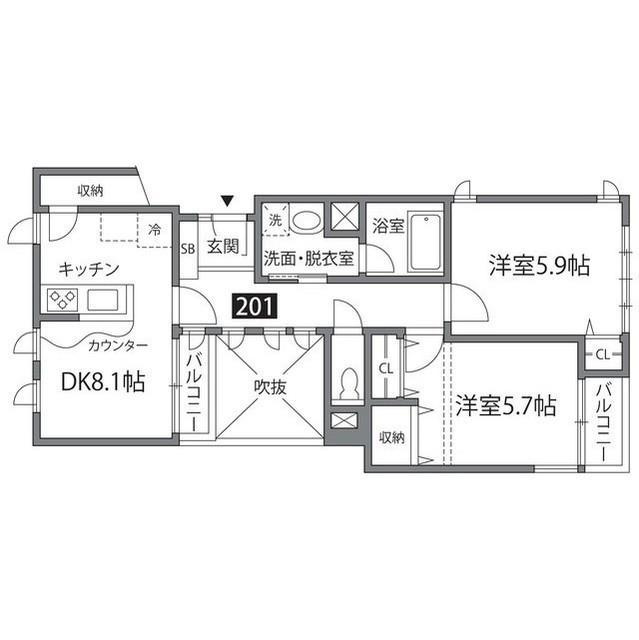 ラ・リュエル笹塚の間取り|間取り図