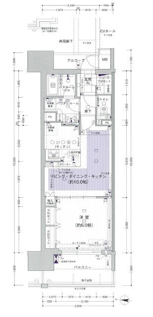 プレサンスグラン丸の内の間取り