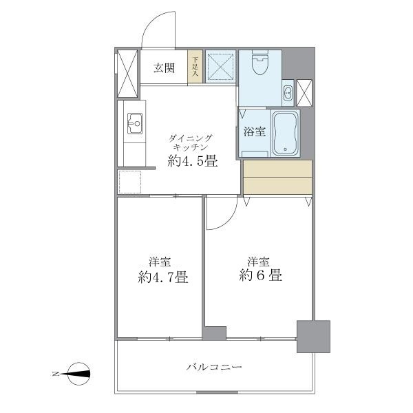 東建ニューハイツ九段の間取り