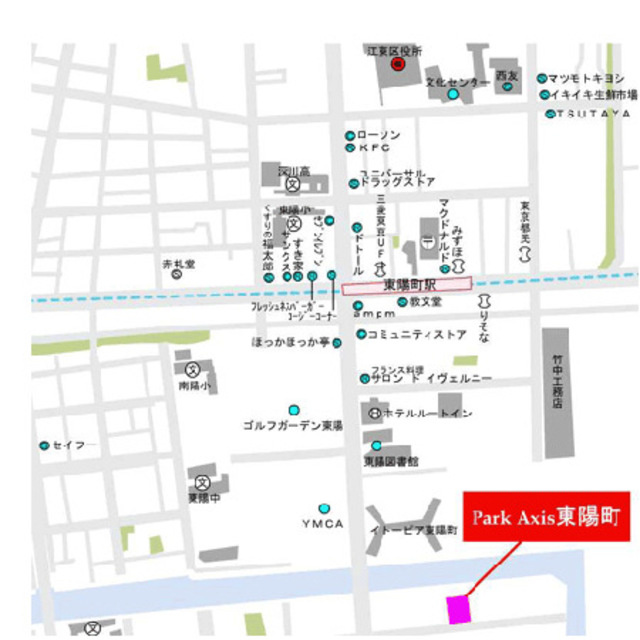パークアクシス東陽町の地図