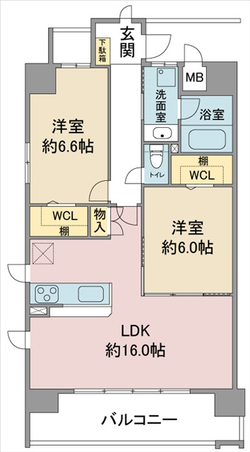 ロイヤルマークス藤が丘の間取り