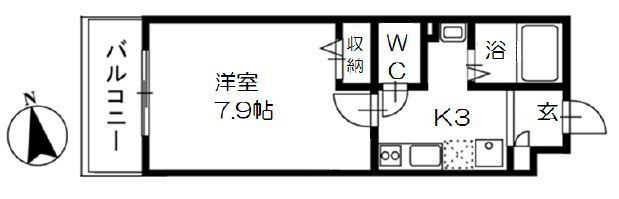 Ｋハイムの間取り