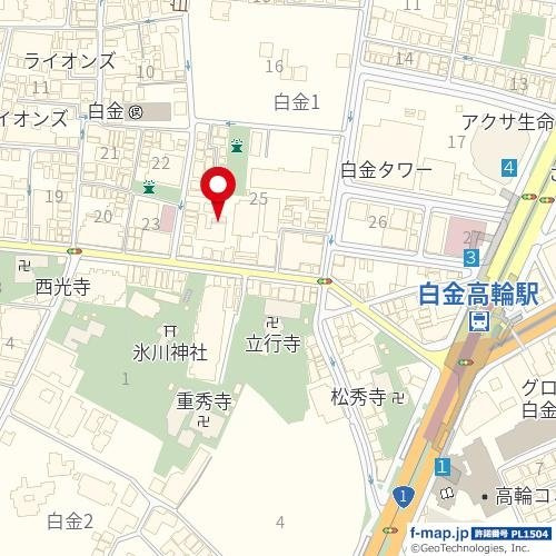 白金武蔵野マンションの地図