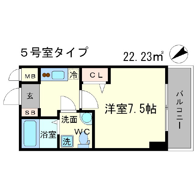メインステージ西天満T’s SQUAREの間取り