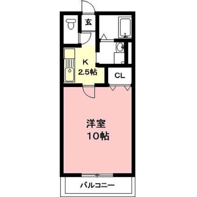 岐阜市柳津町北塚１丁目のアパートの間取り