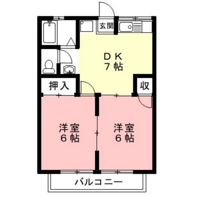 ヴィラサンベルト　の間取り