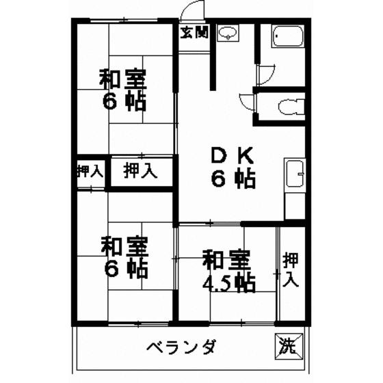 インフィール茜部の間取り