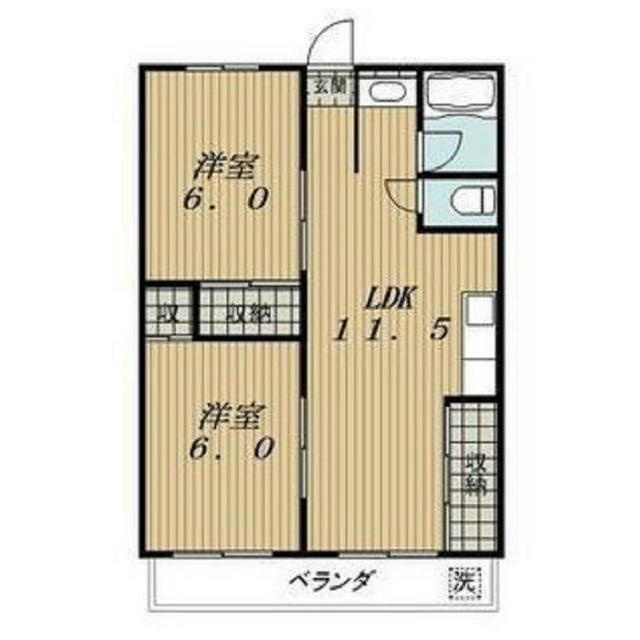 インフィール茜部の間取り