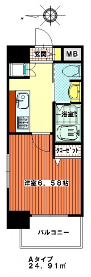 【間取り】 | ステイツ姪浜駅前