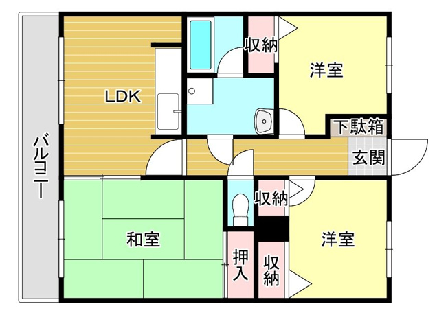 【間取り】 | ケイエル姪浜