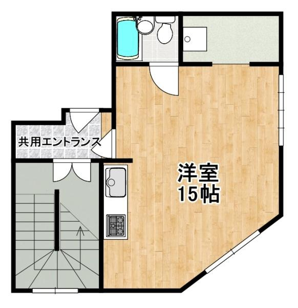 大阪市港区八幡屋２丁目の賃貸マンションの間取り