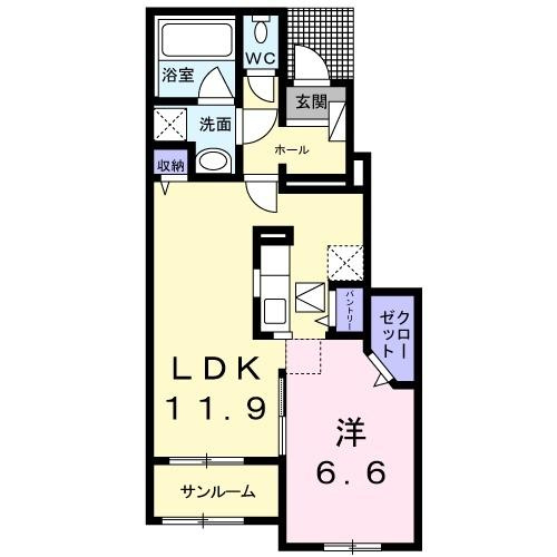 【間取り】 | クレールリードⅢ