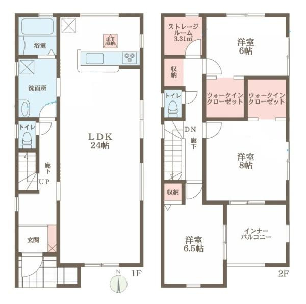 リーブルガーデン東九条町 ／新築一戸建の間取り